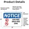 Signmission Gun Free Drug Free Zone OSHA Notice Sign, Vinyl Decal, 7in W x 5in L, 2PK OS-2PACK-NS-D-57-L-15754 - alternate 5